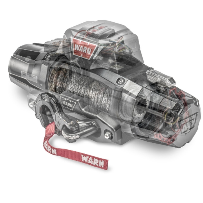 Warn WARN ZEON XP 10-S Winch 10,000 Pull Capacity With 100" Feet 3/8 Spydura Synthetic Rope Model 110100