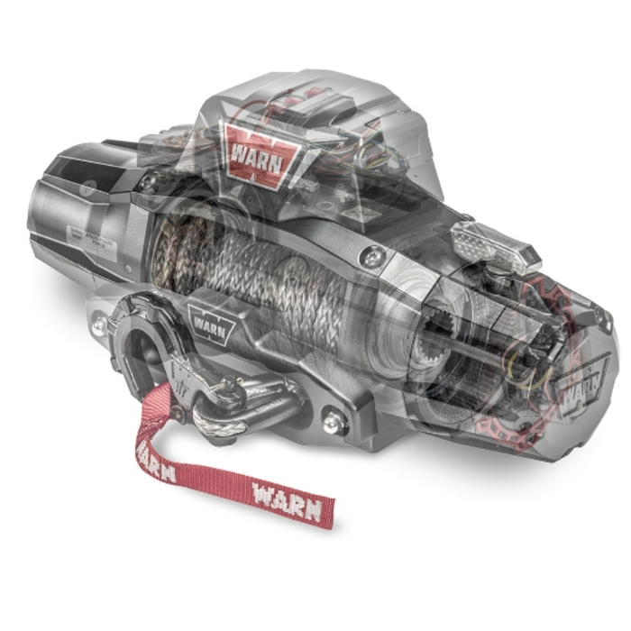 Warn WARN ZEON XP 12-S Winch 12,000 Pull Capacity With 80" Feet 3/8 Spydura Synthetic Rope Model 110120