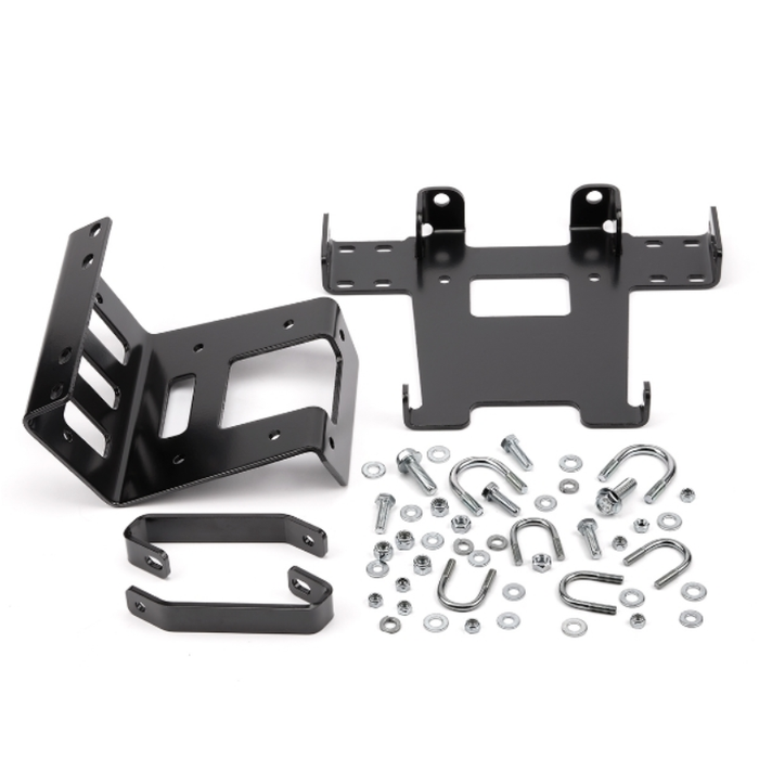 Warn Winch Mount For Honda Rincon Powder Coated Black Model 84706