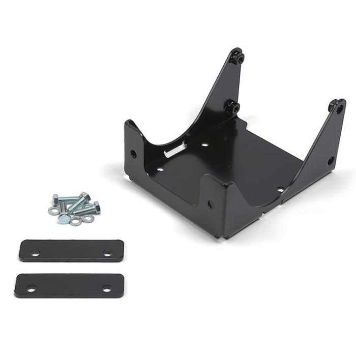 Warn Winch Mount For Polaris ATV's Powder Coated Black Model 98410