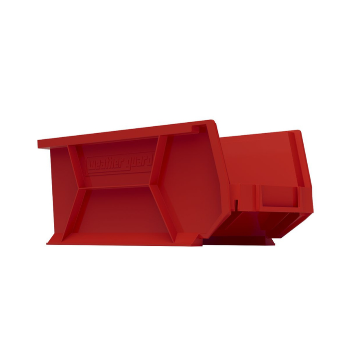 Weather Guard Red Bins, 6in x 6.5in x 15.45in, (6 pack) Model 9854-7-02