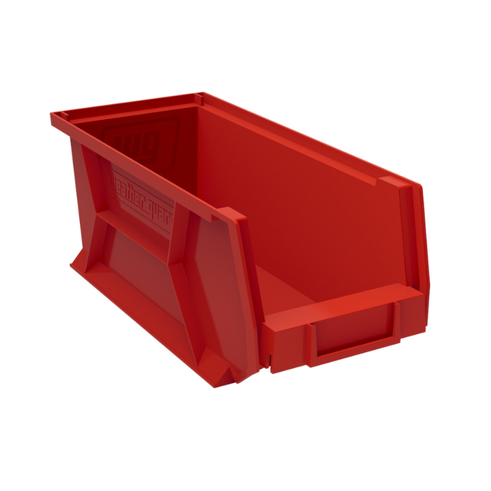 Weather Guard Red Bins, 6in x 6.5in x 15.45in, (6 pack) Model 9854-7-02