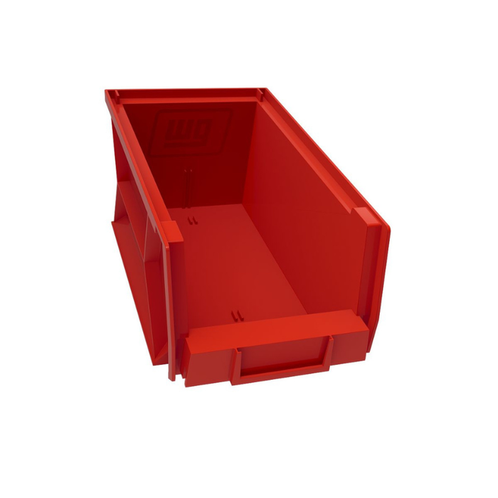 Weather Guard Red Bins, 6in x 7.1in x 13.2in, (6 pack) Model 9855-7-02