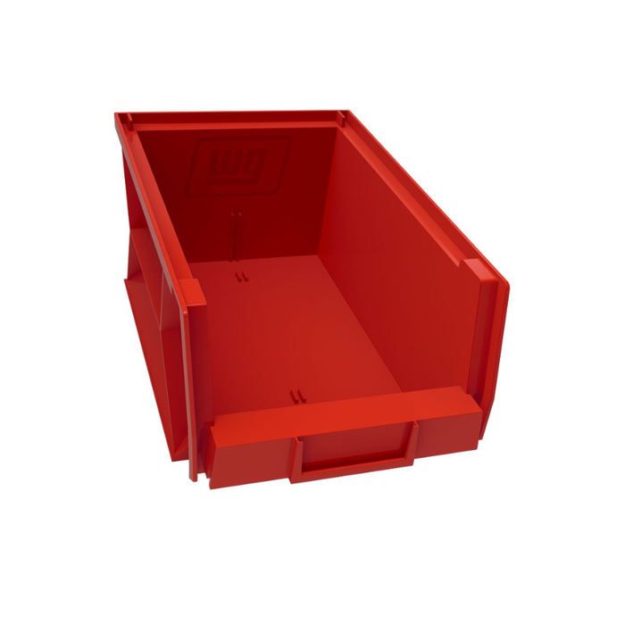 Weather Guard Red Bins, 6in x 7.8in x 15.4in, (6 pack) Model 9859-7-02