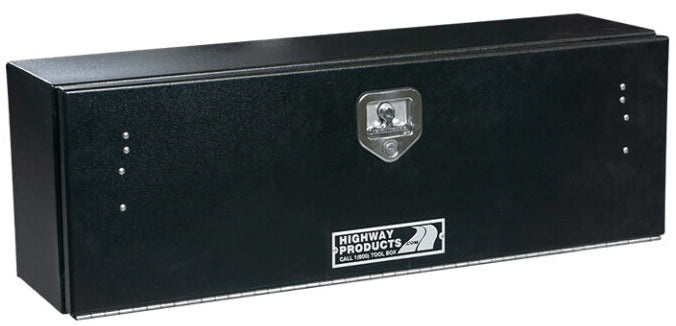 Highway Products’ Top Mount toolbox provides secure, easily accessible storage to truck bed rails while maximizing bed space.