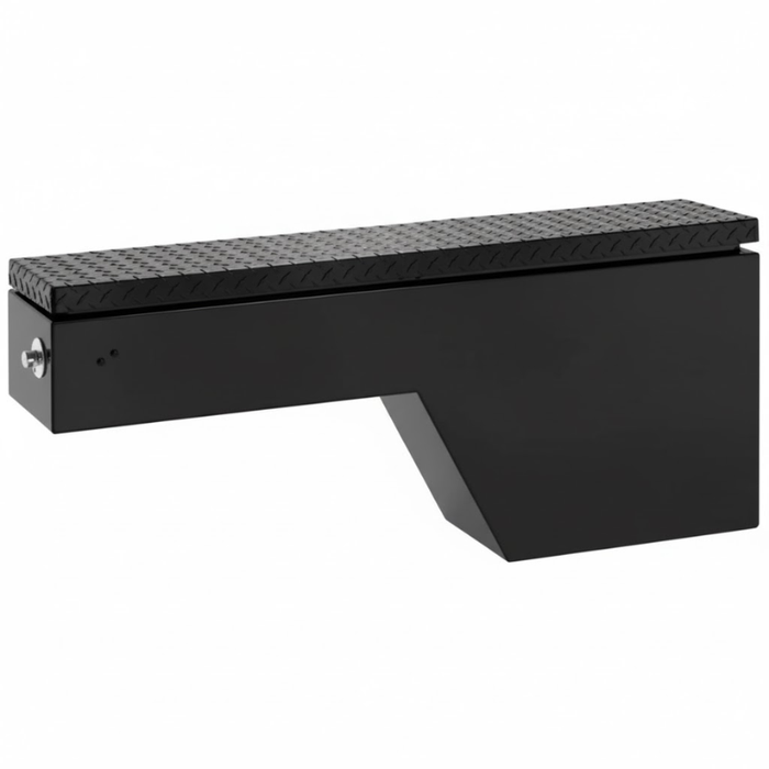 ProTech Wheel Well Box - Diamond Plate Lid Driver Side Gloss Black Model 54-7545L-GB