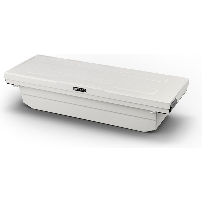 DECKED Full-Size Pickup Truck Tool Box Tundra Bed Rail Model DTB2T22-WHT