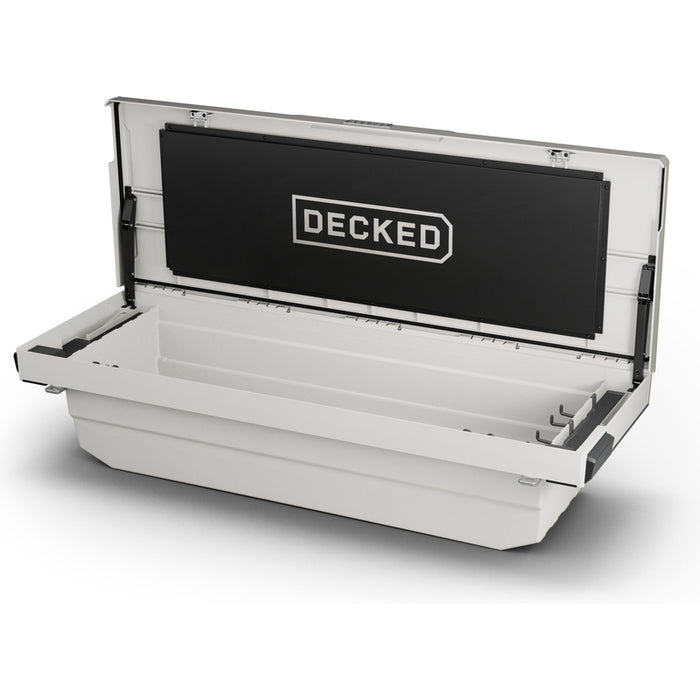 DECKED Full-Size Pickup Truck Tool Box Tundra Bed Rail Model DTB2T22-WHT