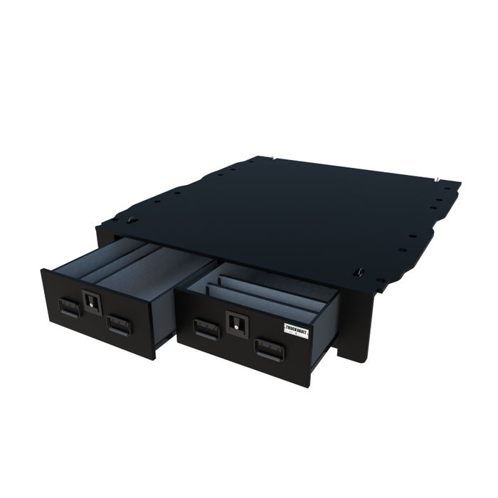 Truck Vault All Weather Line Utility 2 Drawer, For Select Ford F-150 Model T-FDFSEU2-15L-PW