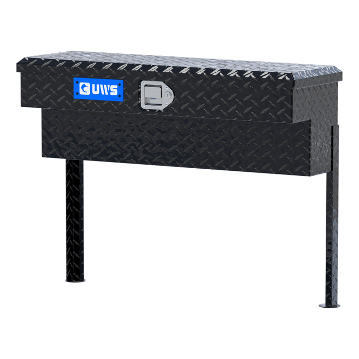UWS Gloss Black Aluminum 36" Truck Side Tool Box Model TBSM-36-BLK