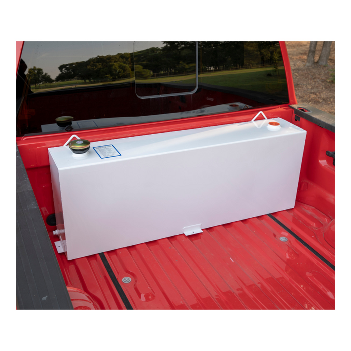 UWS White 45-Gallon Vertical Steel Transfer Tank Model ST-45-R-W