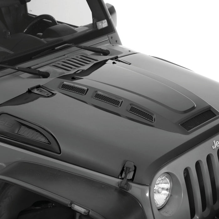 Smittybilt H.E.M.I Vented Hood - Unpainted (07-18 JK/JKU) Model 76500