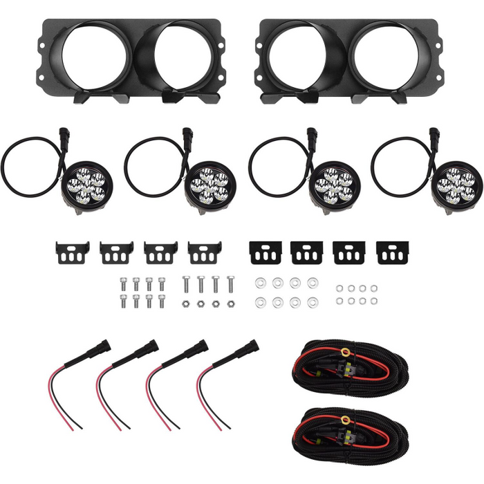 Westin Outlaw Bumper LED Light Kit Round For Outlaw Front Bumpers Model 58-9905