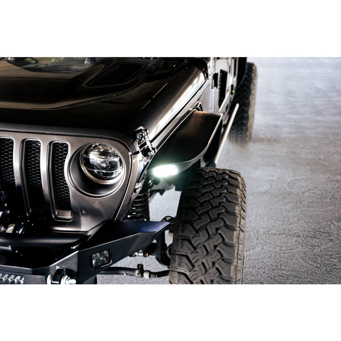 DV8 Offroad 2018-2025 Jeep Wrangler JL JLU Slim Fender Flares Model FDJL-07