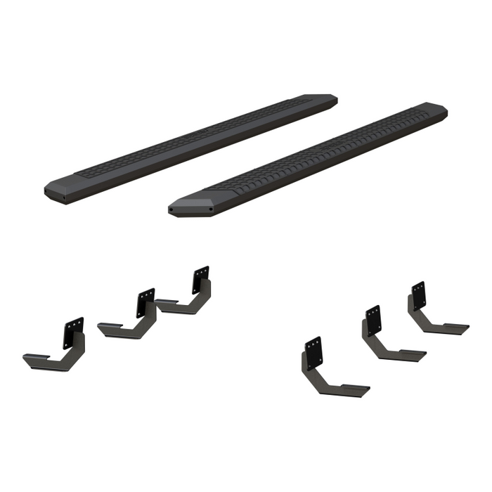 ARIES AdvantEDGE 5-1/2" x 91" Black Aluminum Running Boards Model 2556049