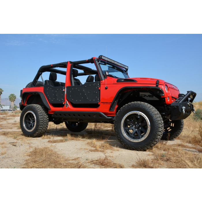 DV8 Offroad 2007-2018 Jeep Wrangler JK JKU Front Rock Doors Model RDSTTB-01F