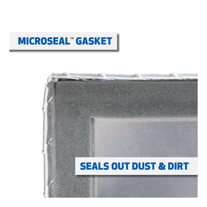 UWS Bright Aluminum 48" x 48" Double-Door Dog Box with Full Enclosure & Storage Model DB-4848N