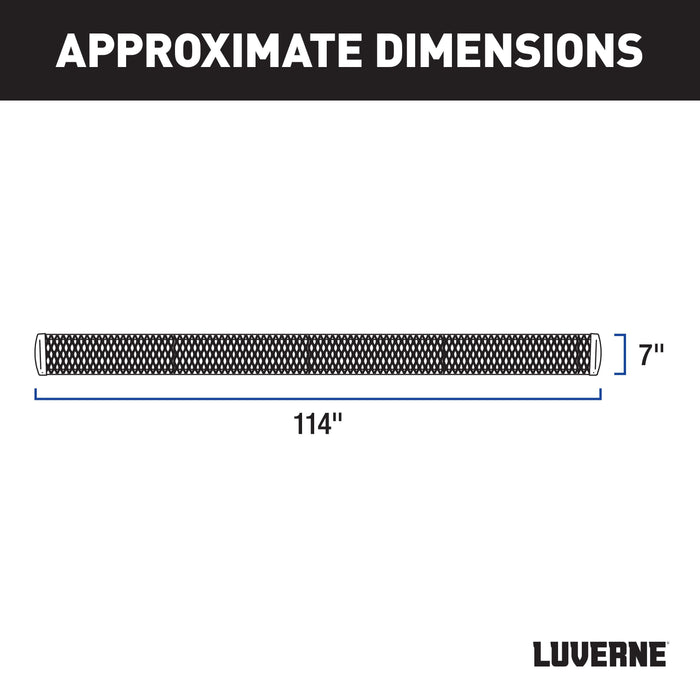 Luverne Grip Step 7" x 114" Aluminum W2W Running Boards Select Silverado Sierra HD Model 415114-401449