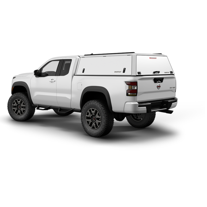 SmartCap OEM White Truck Bed Cap EDGE Defender Series w/ Vertical Locks Model ED0931-WN