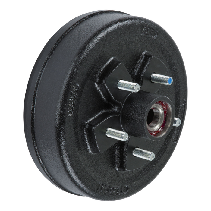 CURT 2024013264 10" Brake Drum Hub Complete Kit with Installed Bearings, 5 on 4.5", 1/2" Stud, 3,500-lb. Axles Model 2024013264