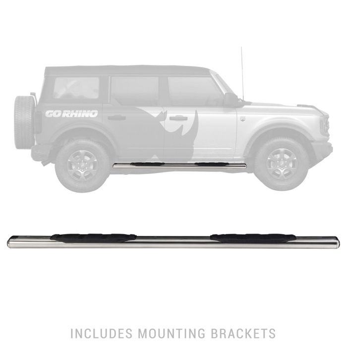 Go Rhino 5" 1000 Series Step Nerf Bars - 73" long - BOARDS ONLY Model 10573PS