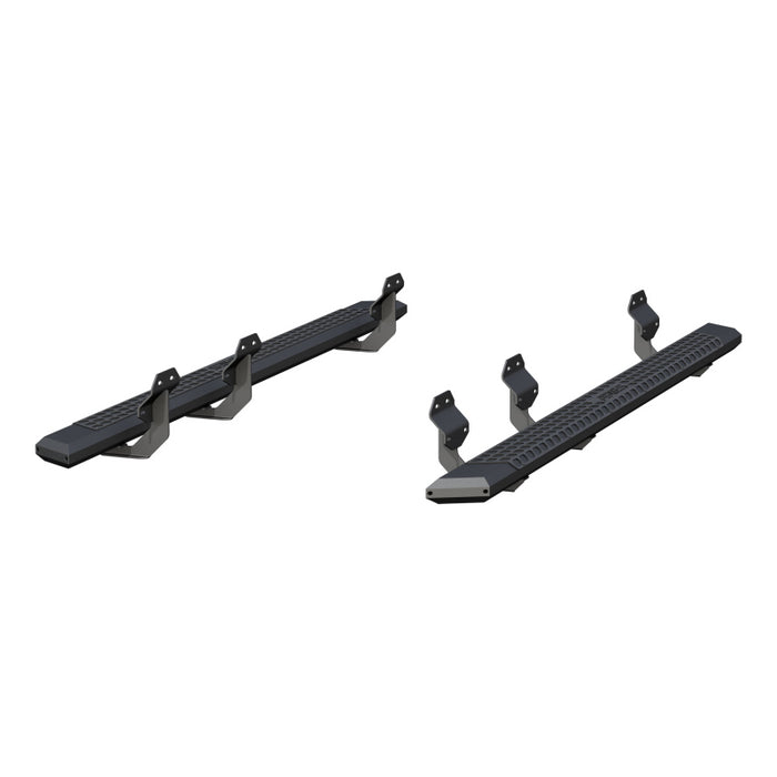 ARIES AdvantEDGE 5-1/2" x 91" Black Aluminum Side Bars, Select Ford F-Series Crew Cab Model 2556048
