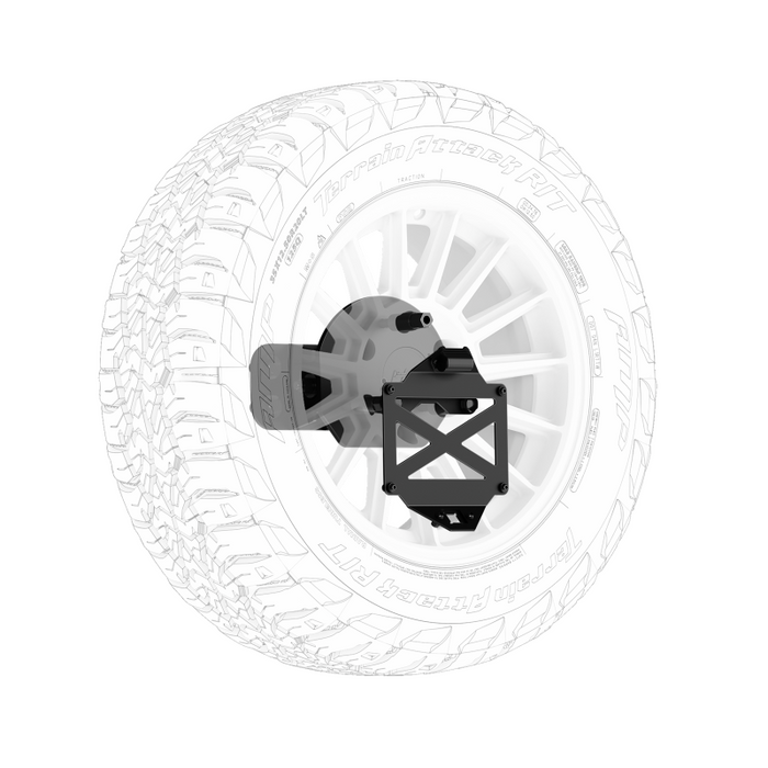 Body Armor 4x4 2016-2023 Toyota Tacoma/2010-2024 4Runner Pro Series II Tire Carrier W/License Plate Holder Model TY-2966