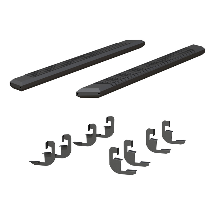 ARIES AdvantEDGE 5-1/2" x 75" Black Aluminum Running Boards Model 2556051