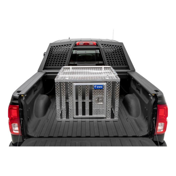 UWS Bright Aluminum 36" x 36" Single-Door Dog Box Model DB-3636