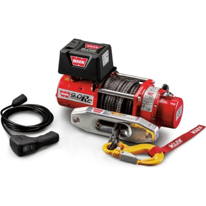 Warn 9.0Rc Winch, Pull Capacity 9,000 lb, 50 Feet Synthetic Rope Model 71550