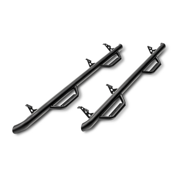 N-Fab Side Steps Wheel To Wheel Textured Black Steel Model F17124CC-TX