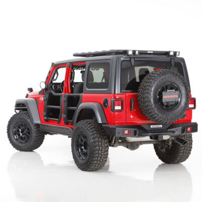 Go Rhino Rockline Low Profile Body Mount Tire Carrier For Jeep Model 27137T