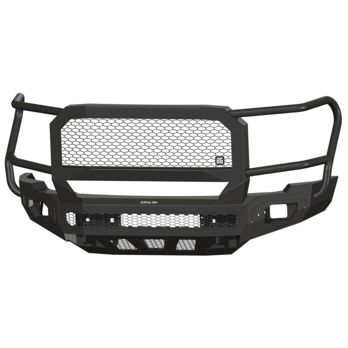 Bodyguard Freedom Front Extreme Non-Winch Sensor Cutouts W/ Mesh Grille No Camera Harness Bare Metal Model NEG24BYBMN