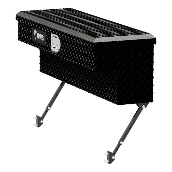 UWS Gloss Black Aluminum 36" Truck Side Tool Box with Space-Saving Legs Model EC30082-MK2