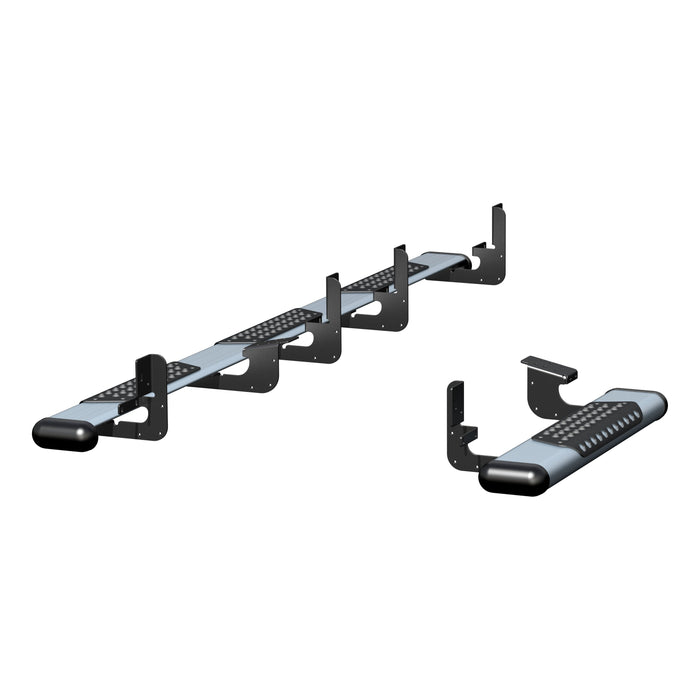 Luverne O-Mega II 6" x 36" 100" Silver Aluminum Step Nerf Bars Model 583100-571477