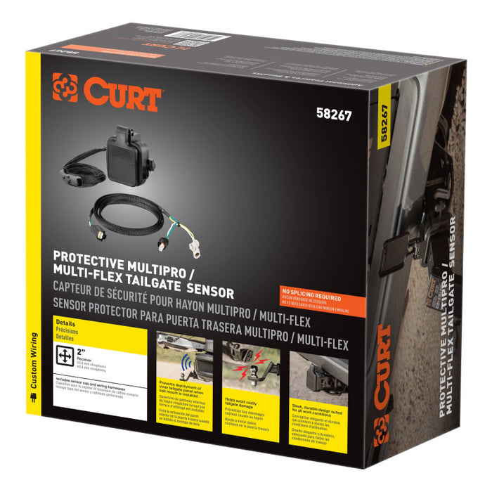 CURT Protective MultiPro / Multi-Flex Tailgate Sensor with 2" Hitch Cap Model 58267