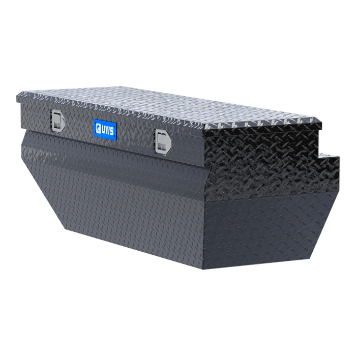 UWS Gloss Black Aluminum 55" Wedged Angled Utility Chest Box Model TBC-55-WN-BLK