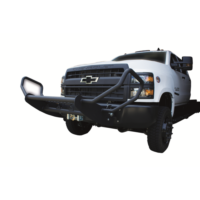 Go Industries Welded Winch Grille Guard w/Carrier - Black Model ET004