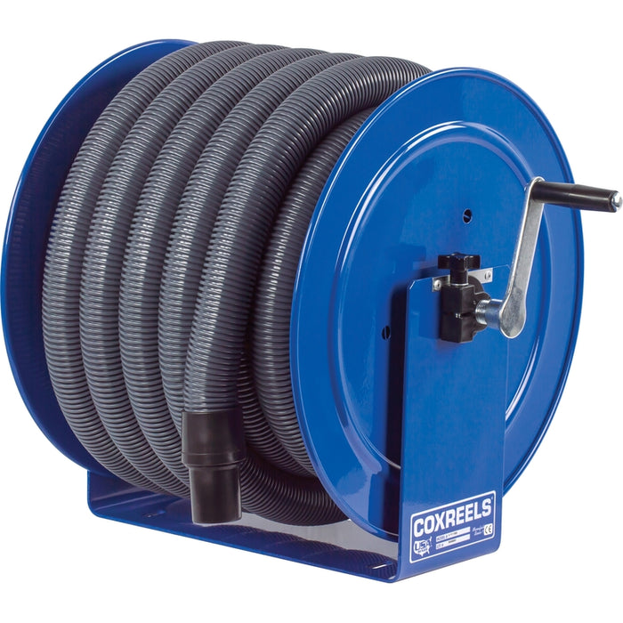 Coxreels V100 Series Vacuum Only Direct Crank Rewind 1-1/2/2 in. x 35 ft. - No Hose Model V-117H-835