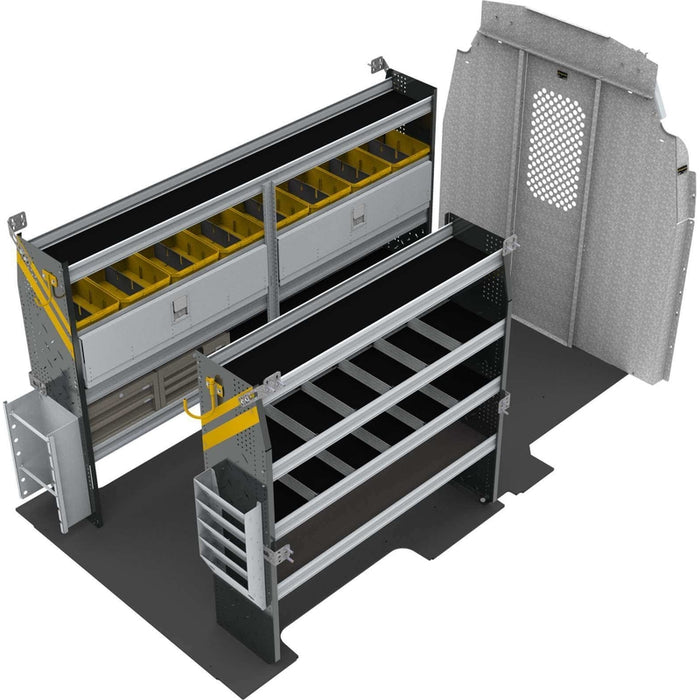 Ranger Design Electrician Van Shelving Package for Ford Transit High Roof 148" & 148" Extended Wheelbase Model FTH-11