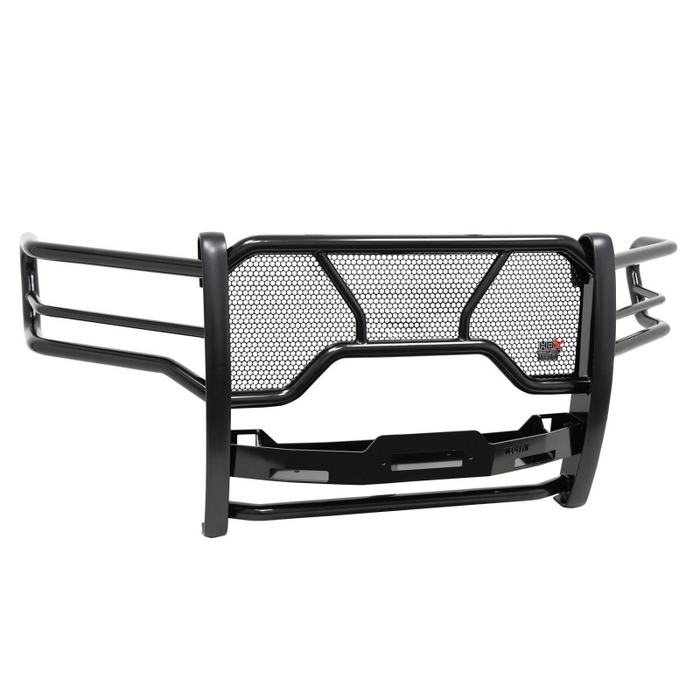 Westin HDX 1-Piece Winch Mount Grille Guard Black Steel Model 57-94025