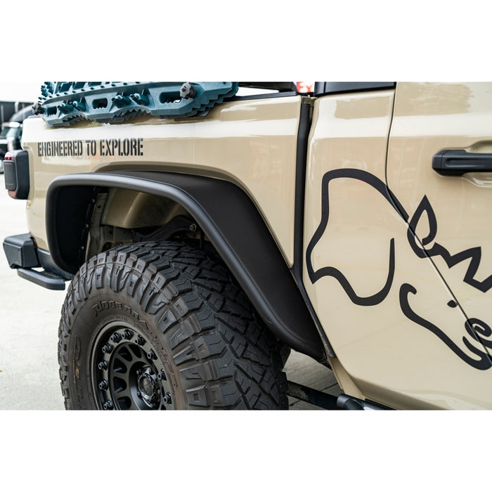 Smittybilt XRC Rear Tube Fender Pair - Textured Black (20+ JT) Model 77854