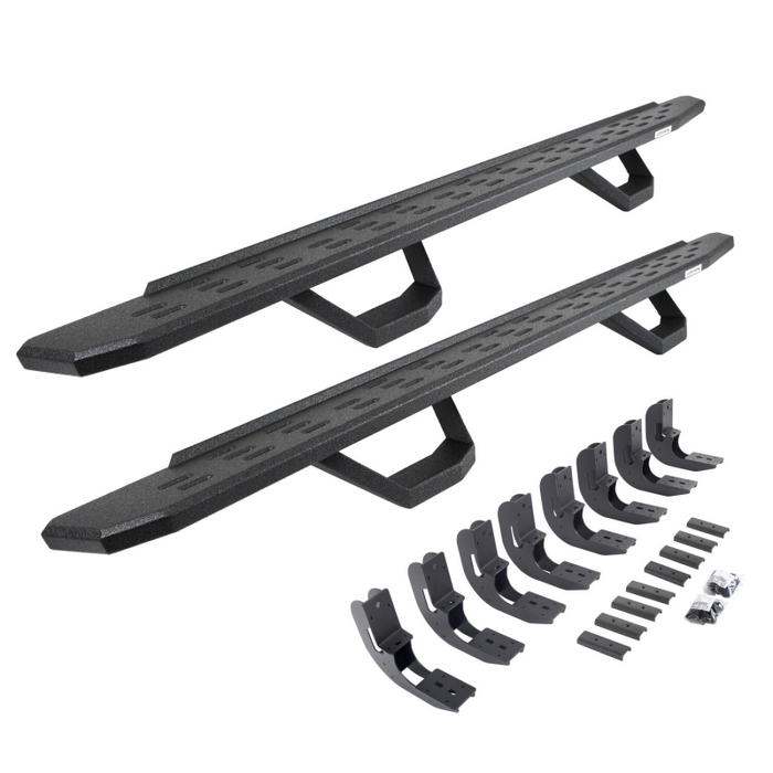 Go Rhino RB30 Running Boards with Mounting Brackets With 2 Pairs Drop Steps Kit Model 6960488720T
