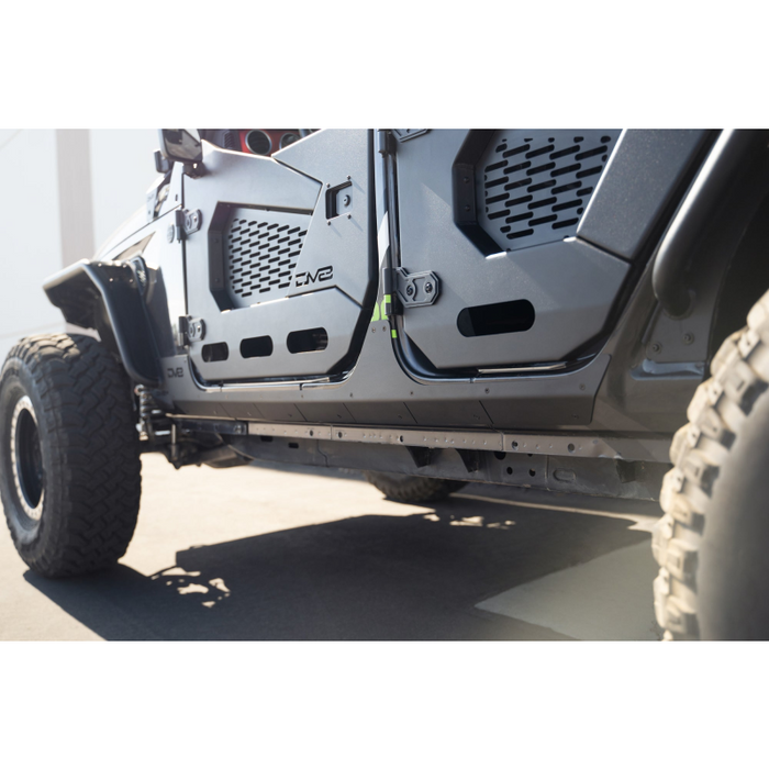 DV8 Offroad 2018-2026 Jeep Wrangler JLU 4-Door Rock Skins Model SRJL-09