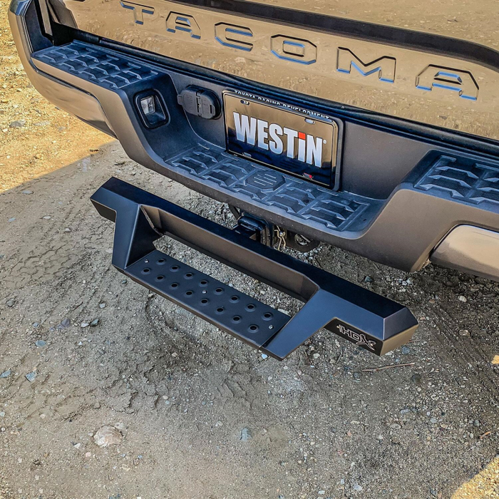 Westin HDX Drop Hitch Bed Step 34'' Step For 2'' Receiver Textured Black Hexagon Shape Model 56-10015