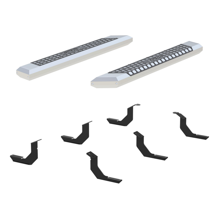 ARIES AdvantEDGE 5-1/2" x 53" Chrome Aluminum Running Boards Model 2555018