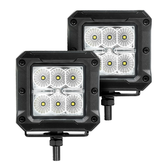 Go Rhino Bright Series 3x3 Cube LED Flood Lights Model 751803023FCS
