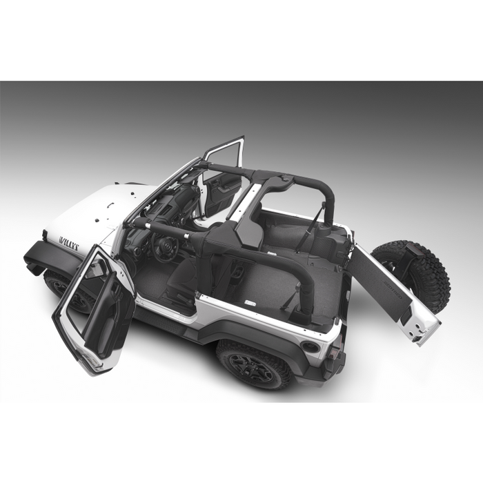 Bedrug Jeep Bedtred 2Dr Rear 5Pc Cargo Kit (Includes Tailgate & Tub Liner) Model BTJK11R2