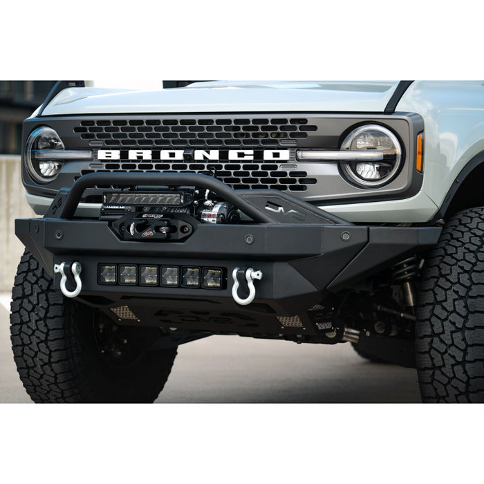 DV8 Offroad 2021-2025 Ford Bronco Fs-15 Series Winch Front Bumper Model FBBR-02