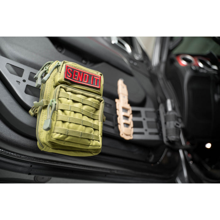 DV8 Offroad 2018-2025 Jeep Gladiator JT Wrangler JL JLU Front Door Pocket Molle Panels Model MPJL-05